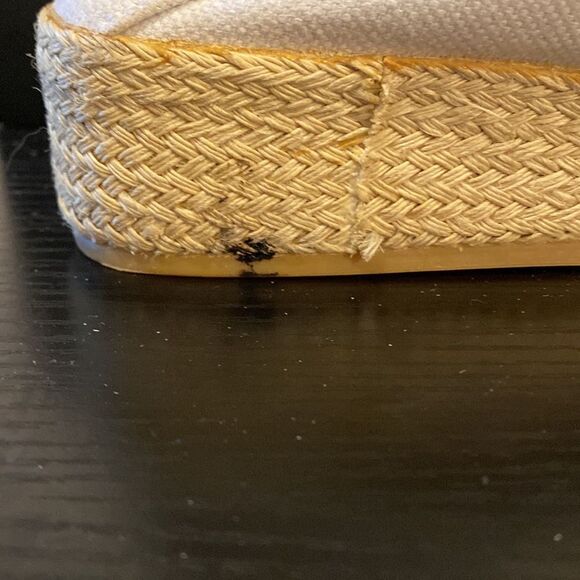 Sperry canvas white comfort sole platform espadrilles size 7 - Picture 4 of 5